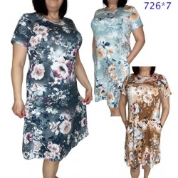 Сукня жіноча трикотаж 5 шт (L-4XL) SeR2152_726-7