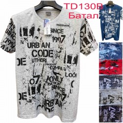 Футболка чоловіча, батал 5 шт (6-8XL) трикотаж SeR2152_TD130B