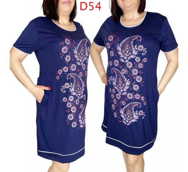 Сукня жіноча, батал 5 шт (5-8XL) трикотаж SeR2152_D54