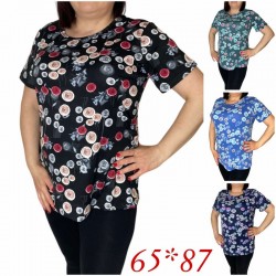 Футболка женская, норма 6 шт (L-4XL) трикотаж SeR2152_65-87