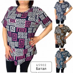 Футболка жіноча, батал 6 шт (4-8XL) трикотаж SeR2152_65902