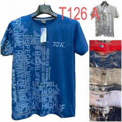 Футболка мужская, трикотаж 5 шт (1-3XL) SeR2152_T126A