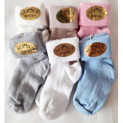 Шкарпетки для немовлят, бавовна 12 шт (0-6 міс) ViT_173