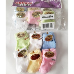 Шкарпетки для немовлят, бавовна 12 шт (0-3 міс) ViT_016
