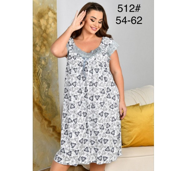 Нічна сорочка жіноча, бамбук 5 шт (54-62 р) ZeL1396_512