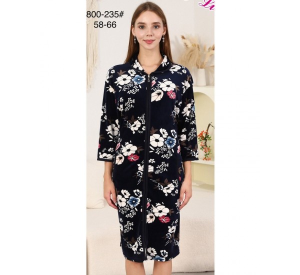 Халат жіночий, велюр 5 шт (58-66 р) ZeL1396_800-235