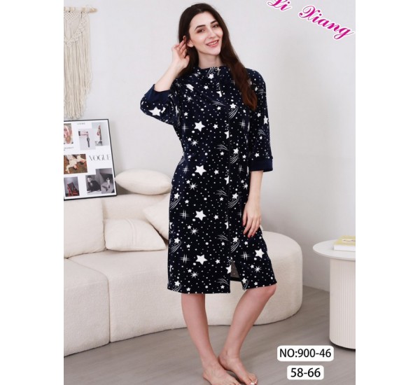 Халат жіночий, велюр 5 шт (58-66 р) ZeL1396_900-46