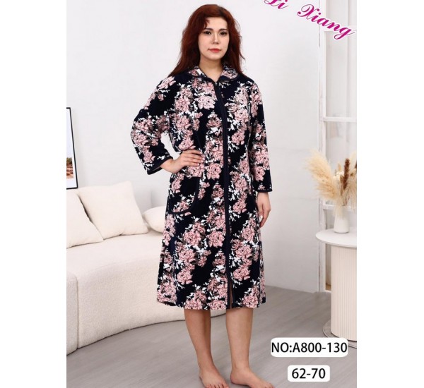 Халат женский, велюр 5 шт (58-66 р) ZeL1396_A800-130