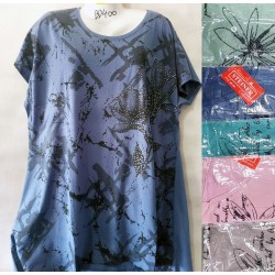 Футболка женская, трикотаж, 5 шт (5-8XL) BL3060_BD400