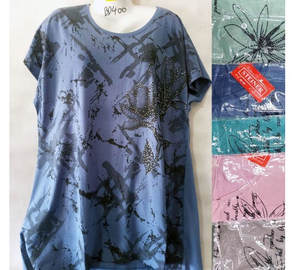 Футболка женская, трикотаж, 5 шт (5-8XL) BL3060_BD400