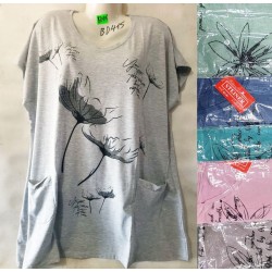Футболка женская, трикотаж, 5 шт (5-8XL) BL3060_BD415