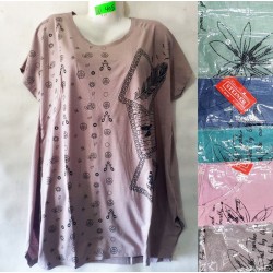 Футболка женская, трикотаж, 5 шт (5-8XL) BL3060_BD405