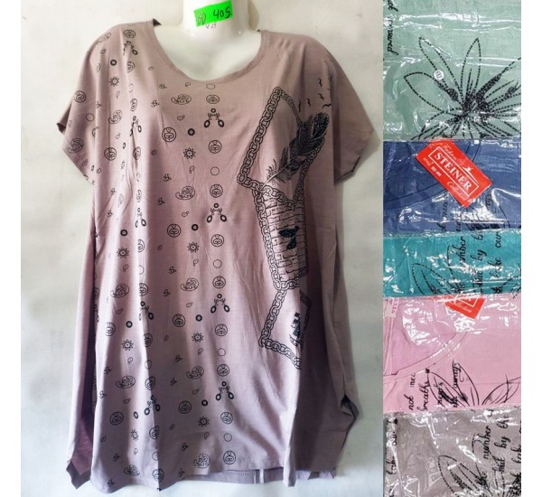 Футболка женская, трикотаж, 5 шт (5-8XL) BL3060_BD405