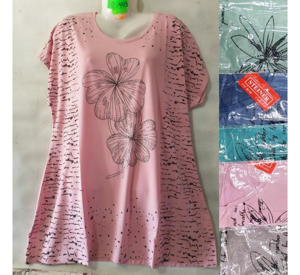 Футболка женская, трикотаж, 5 шт (5-8XL) BL3060_BD403