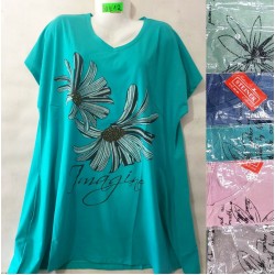 Футболка женская, трикотаж, 5 шт (5-8XL) BL3060_BD412