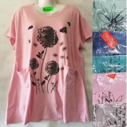 Футболка женская, трикотаж, 5 шт (5-8XL) BL3060_BD401