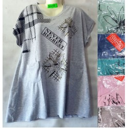 Футболка женская, трикотаж, 5 шт (5-8XL) BL3060_BD407