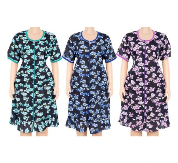 Халат жіночий, віскоза 5 шт (1-5XL) DLD_S140