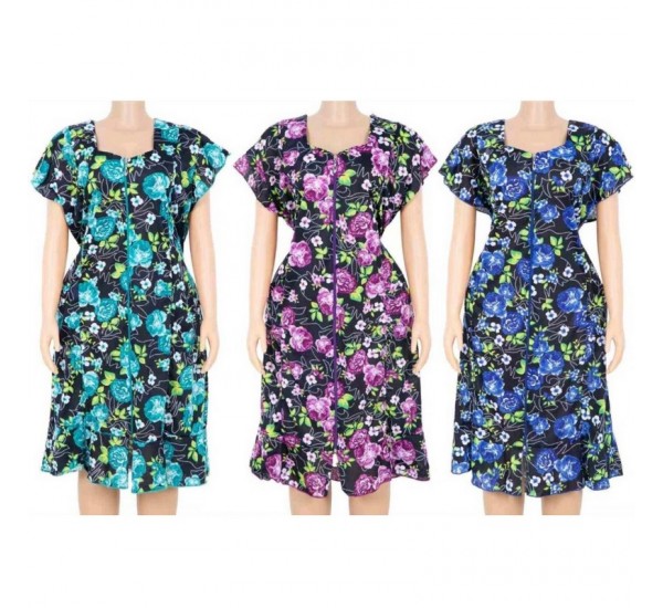 Халат жіночий, віскоза 5 шт (10-18XL) DLD_S76