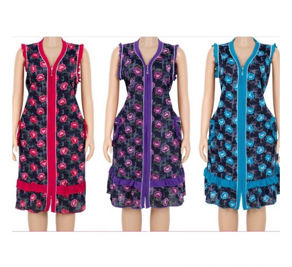 Халат жіночий, віскоза 5 шт (1-5XL) DLD_S37