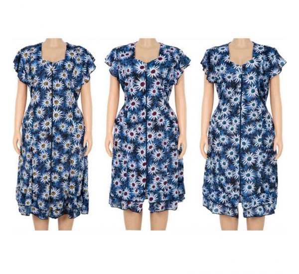 Халат жіночий, віскоза 5 шт (1-5XL) DLD_S47