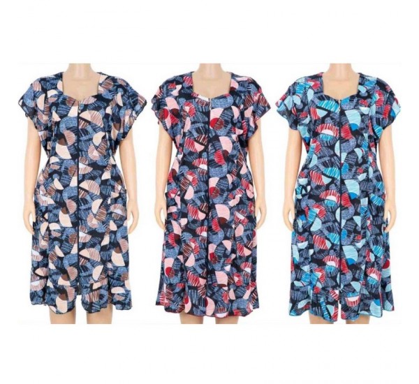 Халат жіночий, віскоза 5 шт (10-18XL) DLD_S78