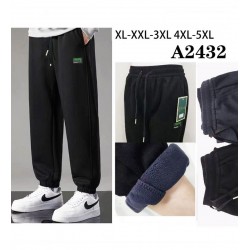 Спорт штани чоловічі 5 шт (1-5XL) мікровельвет/фліс DLD_2432