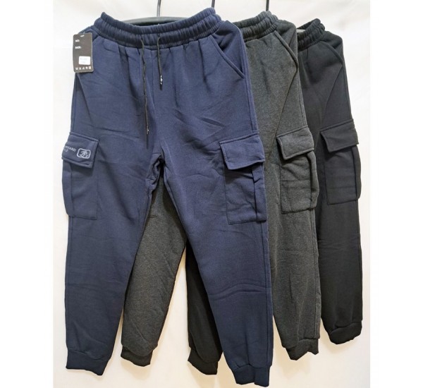 Спорт штани чоловічі 5 шт (3-7XL) фліс DLD_6083B