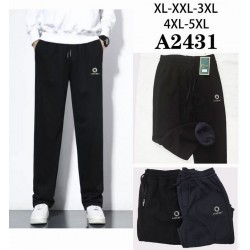 Спорт штани чоловічі 5 шт (1-5XL) мікровельвет/фліс DLD_2431