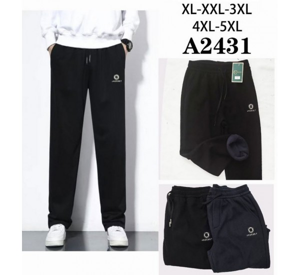 Спорт штани чоловічі 5 шт (1-5XL) мікровельвет/фліс DLD_2431