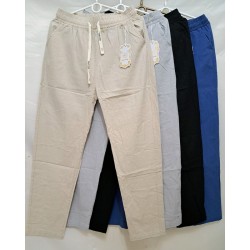Штани жіночі 6 шт (S-3XL) льон/коттон DLD_115