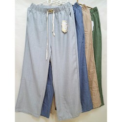 Штани жіночі 8 шт (3-8XL) льон DLD_922