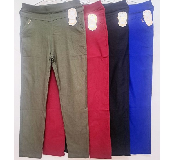 Штани жіночі, бавовна 8 шт (L-6XL) DLD_1032