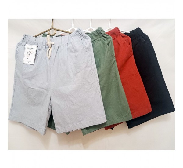 Шорты женские, лён 6 шт (2-4XL) DLD_5056-1