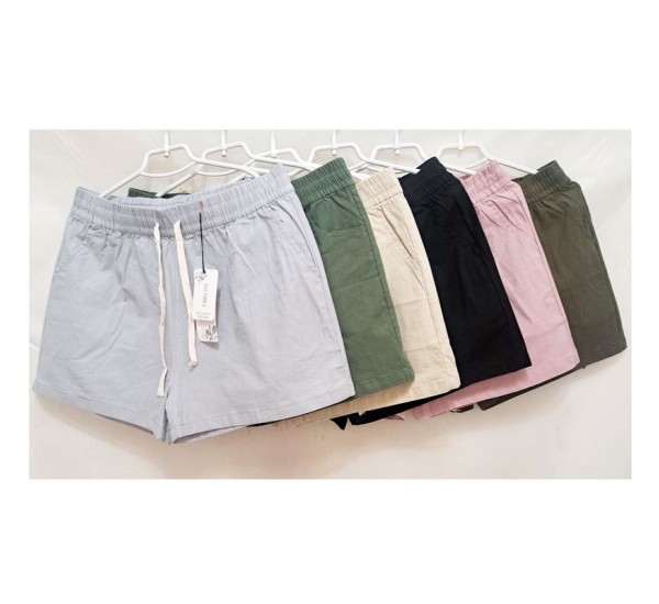 Шорти жіночі, льон 6 шт (8-11XL) DLD_5241-1