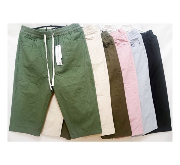 Бриджі жіночі, льон 6 шт (8-11XL) DLD_5213-2