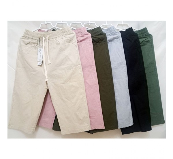 Бриджі жіночі, льон 6 шт (4-7XL) DLD_5212-2