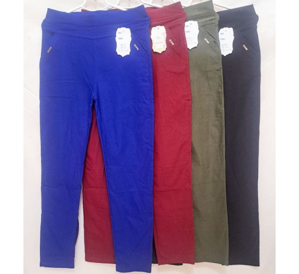 Штани жіночі, бавовна 8 шт (L-6XL) DLD_1030