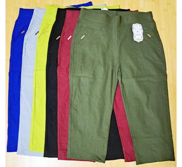 Бриджи женские 8 шт (L-6XL) стреч-коттон DLD_2082