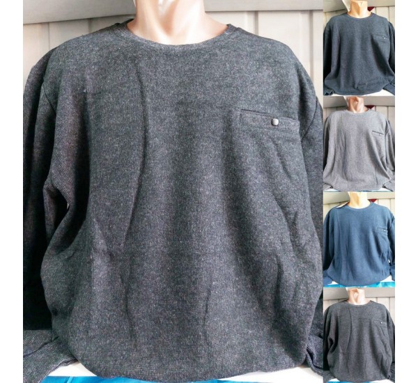 Батник чоловічий, двонитка 4 шт (4-7XL) HR1890_150908