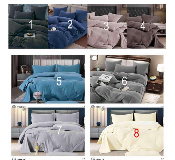 Комплект постільної білизни євро, мокра бавовна 1 шт HR1810_201102c