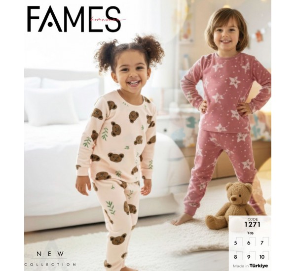 Піжама дитяча, фліс 6 шт (5-10 років) HR1930_1271