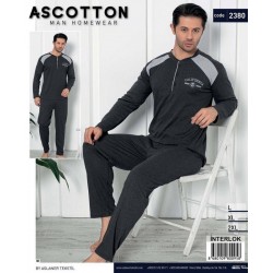 Піжама чоловіча, двунитка 3 шт (L-2XL) HR1930_2380