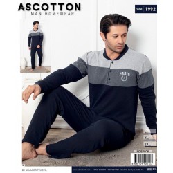 Піжама чоловіча, двунитка 3 шт (L-2XL) HR1930_1992