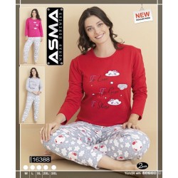 Піжама жіноча, байка 5 шт (M-3XL) HR1930_16388