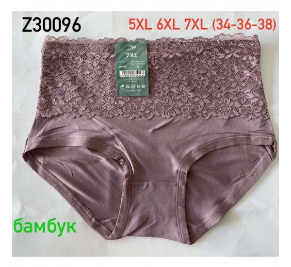 Труси жіночі 12 шт (5-7XL) бамбук KiE_Z30096u