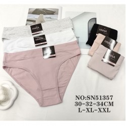 Трусы женские 12 шт (L-2XL) коттон KiE_SN51357