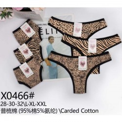 Стринги жіночі 12 шт (L-2XL) коттон KiE_XO466