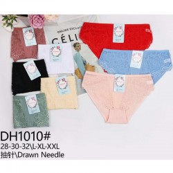 Труси жіночі 12 шт (L-2XL) рубчик KiE_DH1010