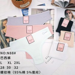 Труси жіночі 12 шт (L-2XL) рубчик KiE_N88